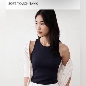 NWT Banana Republic Soft Touch Tank in Preppy Navy MSRP $45